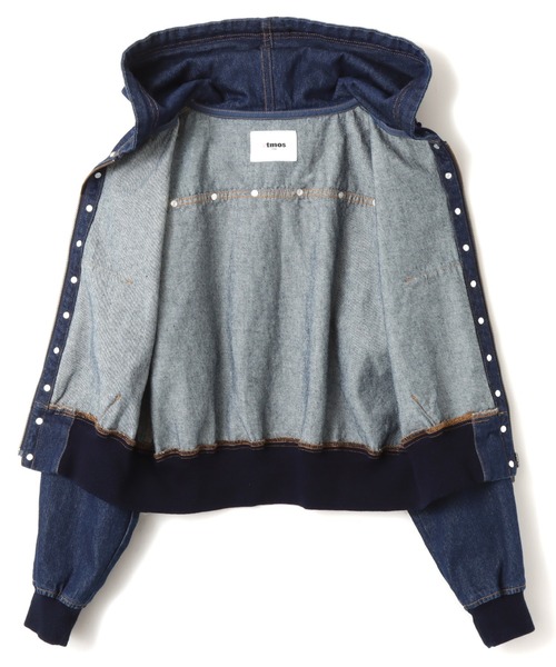 atmos pink(アトモスピンク)の「atmos pink Studs Denim Hoodie / アトモス ピンク スタッズ デニム フーディー(その他アウター・レディース・ブルー/ブラック・FREE)」の15枚目の写真