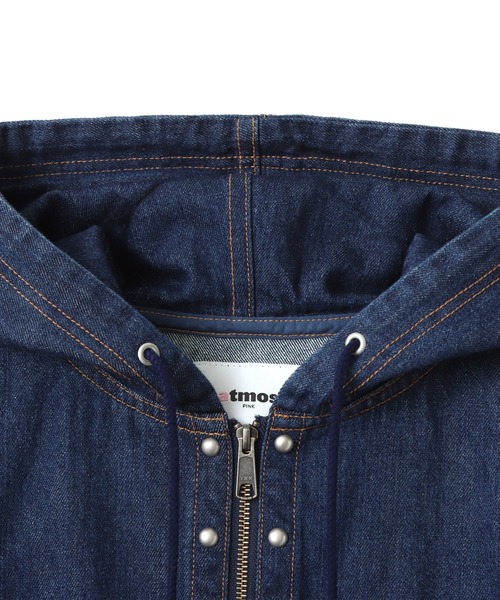 atmos pink(アトモスピンク)の「atmos pink Studs Denim Hoodie / アトモス ピンク スタッズ デニム フーディー(その他アウター・レディース・ブルー/ブラック・FREE)」の13枚目の写真