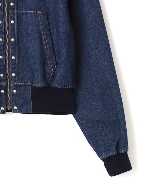 atmos pink(アトモスピンク)の「atmos pink Studs Denim Hoodie / アトモス ピンク スタッズ デニム フーディー(その他アウター・レディース・ブルー/ブラック・FREE)」の16枚目の写真