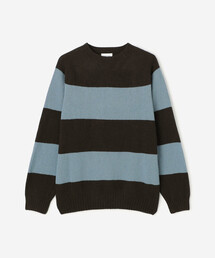 Morris & Sons | MORRIS & SONS | ブロックストライプクルーネックセーター MEN(ニット/セーター)