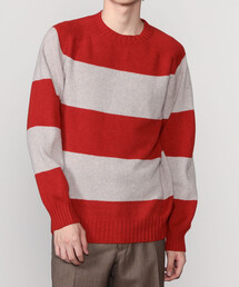 MORRIS & SONS 赤 ウールセーター Morris & Sons（モリスアンドサンズ）の「MORRIS & SONS