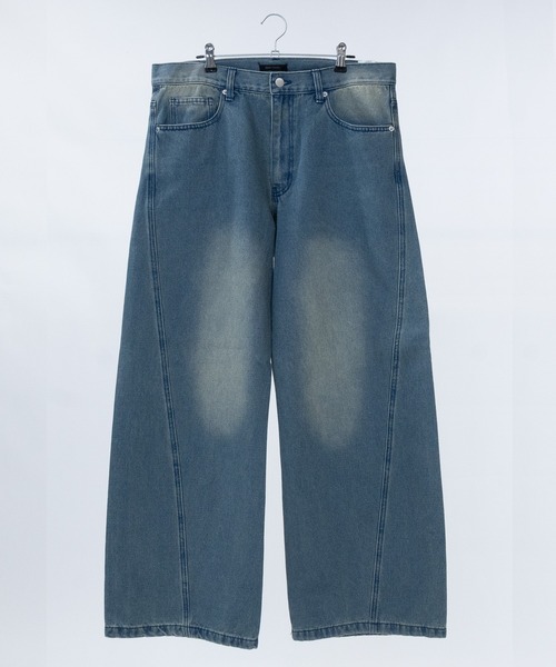 JOHN'S CLOSET（ジョンズクローゼット）の「【3】フェード加工 カーブデニムパンツ（デニムパンツ・メンズ・ブルー/グレー/ブラウン/スミクロ・X-LARGE/LARGE/MEDIUM）」の22枚目の写真