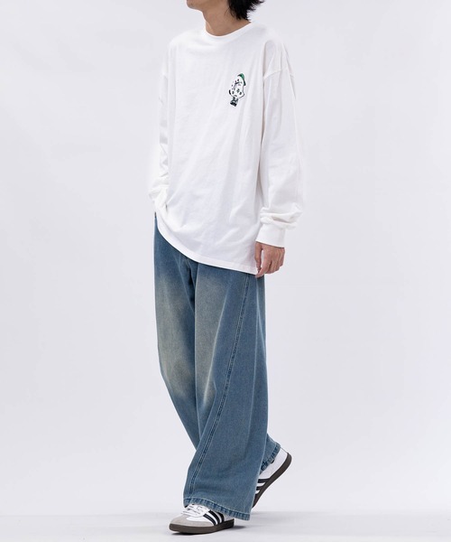 JOHN'S CLOSET（ジョンズクローゼット）の「【3】フェード加工 カーブデニムパンツ（デニムパンツ・メンズ・ブルー/グレー/ブラウン/スミクロ・X-LARGE/LARGE/MEDIUM）」の10枚目の写真