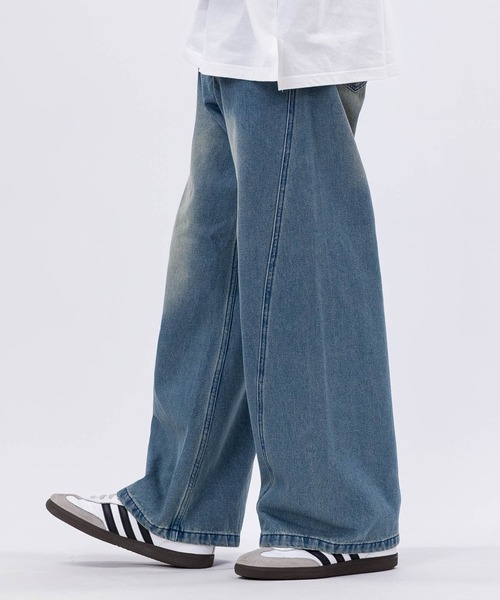 JOHN'S CLOSET（ジョンズクローゼット）の「【3】フェード加工 カーブデニムパンツ（デニムパンツ・メンズ・ブルー/グレー/ブラウン/スミクロ・X-LARGE/LARGE/MEDIUM）」の7枚目の写真