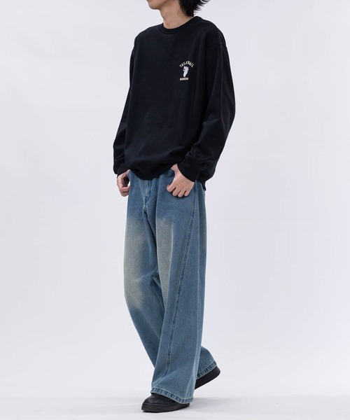 JOHN'S CLOSET（ジョンズクローゼット）の「【3】フェード加工 カーブデニムパンツ（デニムパンツ・メンズ・ブルー/グレー/ブラウン/スミクロ・X-LARGE/LARGE/MEDIUM）」の11枚目の写真