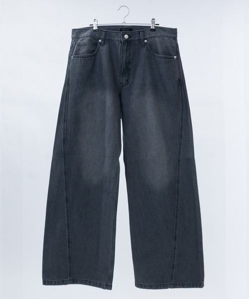 JOHN'S CLOSET（ジョンズクローゼット）の「【3】フェード加工 カーブデニムパンツ（デニムパンツ・メンズ・ブルー/グレー/ブラウン/スミクロ・X-LARGE/LARGE/MEDIUM）」の21枚目の写真