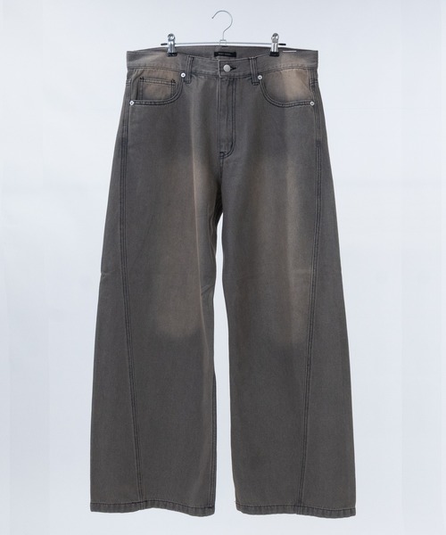 JOHN'S CLOSET（ジョンズクローゼット）の「【3】フェード加工 カーブデニムパンツ（デニムパンツ・メンズ・ブルー/グレー/ブラウン/スミクロ・X-LARGE/LARGE/MEDIUM）」の20枚目の写真