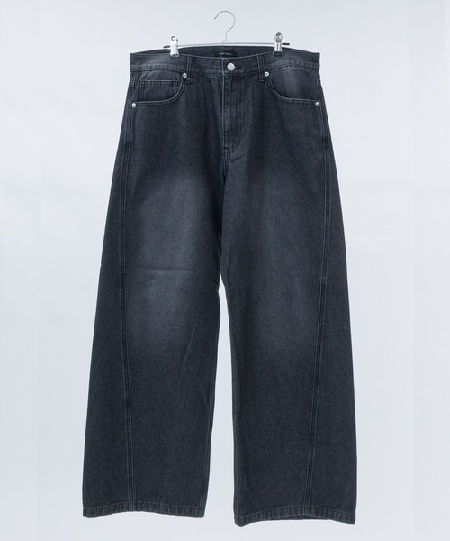 JOHN'S CLOSET（ジョンズクローゼット）の「【3】フェード加工 カーブデニムパンツ（デニムパンツ・メンズ・ブルー/グレー/ブラウン/スミクロ・X-LARGE/LARGE/MEDIUM）」の19枚目の写真