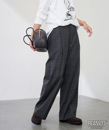 Spick and span  グレンチェック　テーパードパンツ Amazon.co.jp: Spick and span グレンチェック テーパードパンツ
