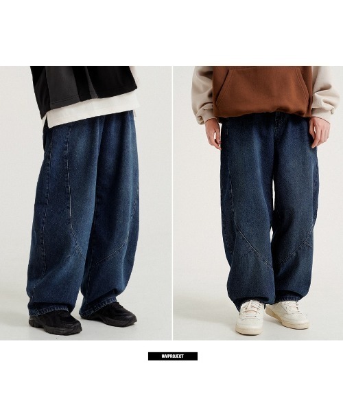WV PROJECT（ダブリューブイプロジェクト）の「【WV PROJECT】Toast balloon denim pants/JNLP7762（デニムパンツ・メンズ・ブルー・M/L/LL/3L）」の3枚目の写真