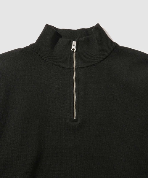 NAVY（ネイビー）の「NAVY 快適ミラノリブハーフジップニット【ウォッシャブル】（ニット/セーター・メンズ・ブラック/杢グレー・XL/L/M/S）」の12枚目の写真