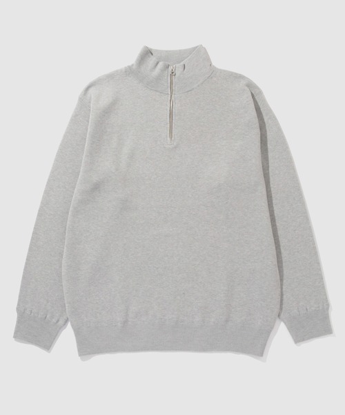 NAVY（ネイビー）の「NAVY 快適ミラノリブハーフジップニット【ウォッシャブル】（ニット/セーター・メンズ・ブラック/杢グレー・XL/L/M/S）」の6枚目の写真