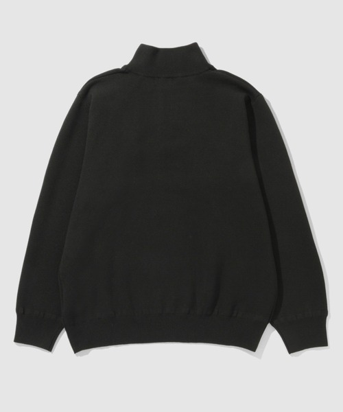 NAVY（ネイビー）の「NAVY 快適ミラノリブハーフジップニット【ウォッシャブル】（ニット/セーター・メンズ・ブラック/杢グレー・XL/L/M/S）」の8枚目の写真