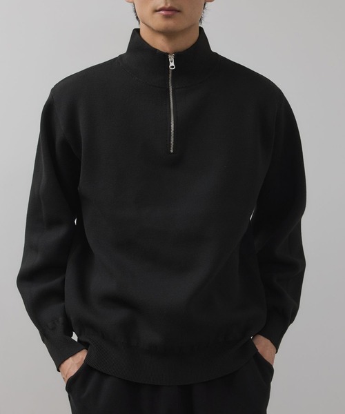 NAVY（ネイビー）の「NAVY 快適ミラノリブハーフジップニット【ウォッシャブル】（ニット/セーター・メンズ・ブラック/杢グレー・XL/L/M/S）」の15枚目の写真