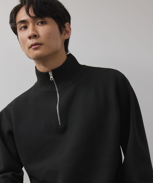 NAVY（ネイビー）の「NAVY 快適ミラノリブハーフジップニット【ウォッシャブル】（ニット/セーター・メンズ・ブラック/杢グレー・XL/L/M/S）」の17枚目の写真