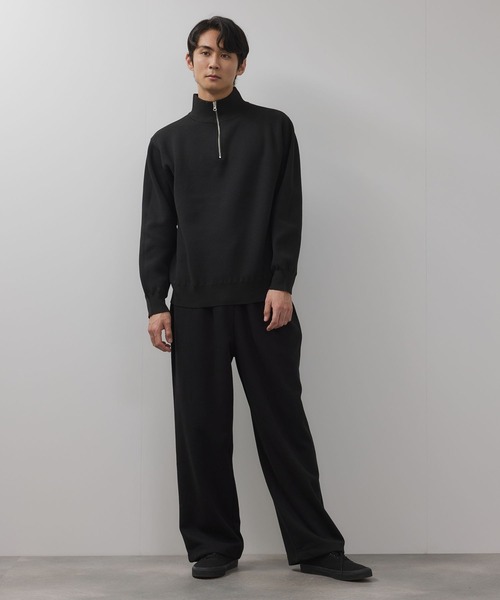 NAVY（ネイビー）の「NAVY 快適ミラノリブハーフジップニット【ウォッシャブル】（ニット/セーター・メンズ・ブラック/杢グレー・XL/L/M/S）」の19枚目の写真