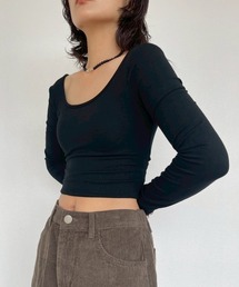 AMAIL（アマイル）の「Cross Back Top（Tシャツ/カットソー）」