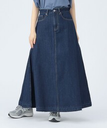 タック デニム スカート