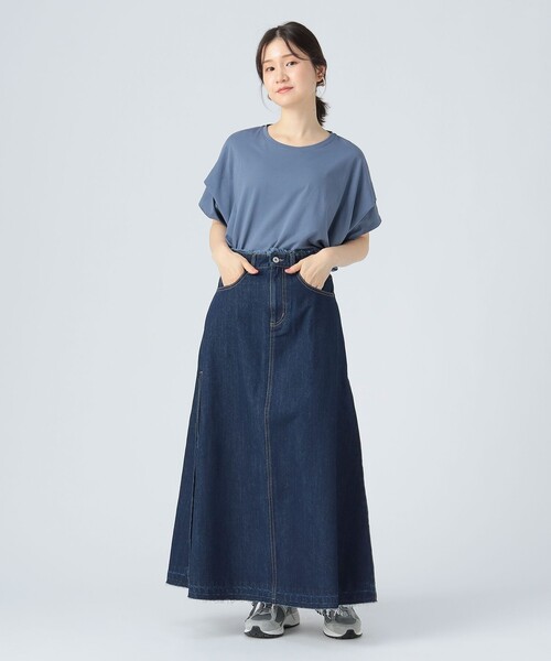 BEAMS HEART(ビームスハート)の「タック デニム スカート(スカート・レディース・ネイビー/ナチュラル・SMALL/MEDIUM)」の21枚目の写真