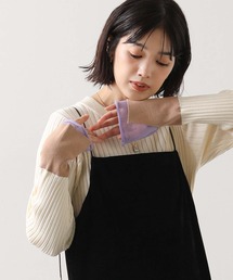 配色ワイドリブニット