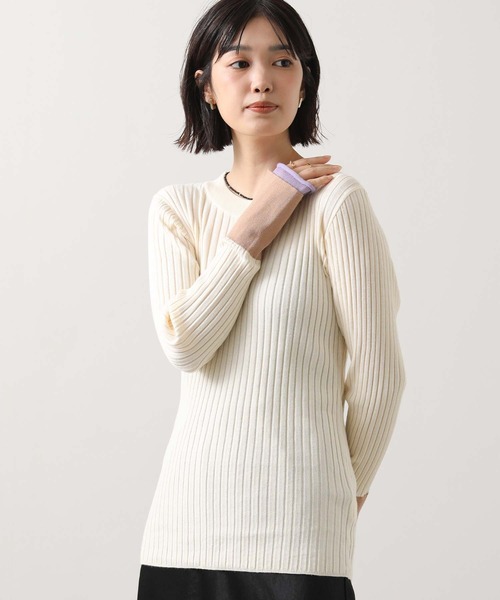 Gready Brilliant(グレディブリリアン)の「配色ワイドリブニット(ニット/セーター・レディース・キャメル/アイボリー・38)」の10枚目の写真