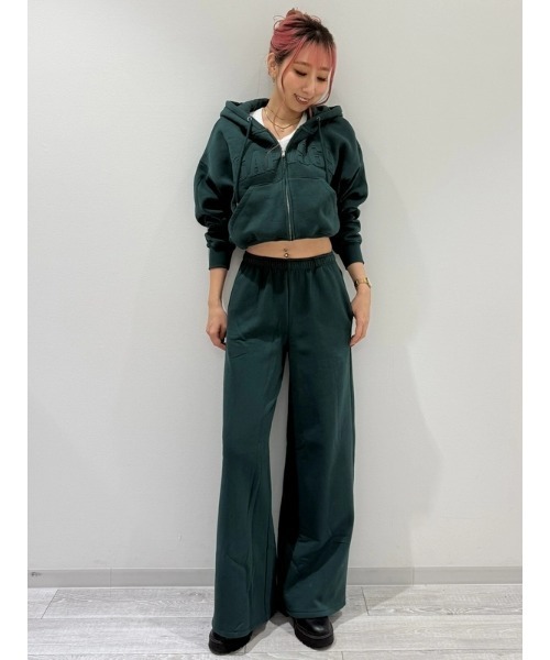 GAP（ギャップ）の「ヴィンテージソフト GAPロゴ バギースウェットパンツ（スウェットパンツ・レディース・グリーン/ピンク・XS/S/M/L/XXS）」の6枚目の写真