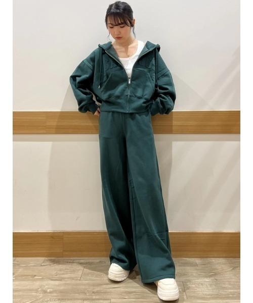 GAP（ギャップ）の「ヴィンテージソフト GAPロゴ バギースウェットパンツ（スウェットパンツ・レディース・グリーン/ピンク・XS/S/M/L/XXS）」の9枚目の写真