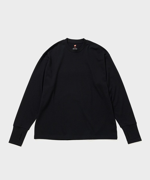 Hanes for BIOTOP】 Comfort Crew Neck Pullover with Thumbhole EX（T