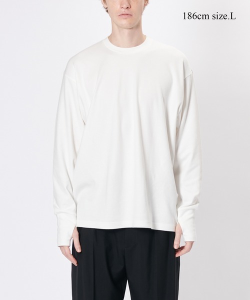 Hanes for BIOTOP】 Comfort Crew Neck Pullover with Thumbhole EX（T