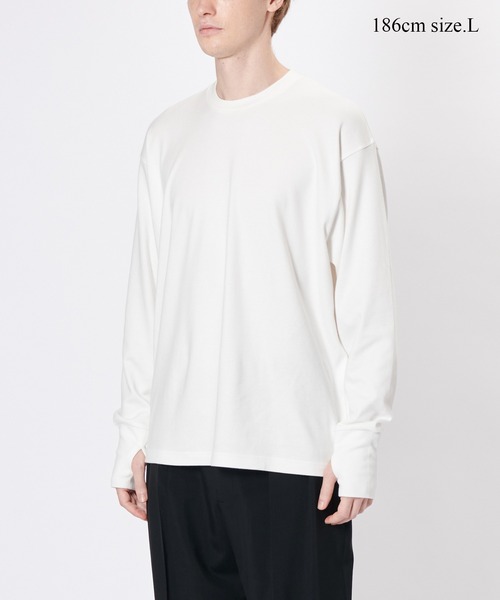 Hanes for BIOTOP】 Comfort Crew Neck Pullover with Thumbhole EX（T