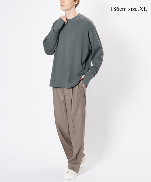 Hanes for BIOTOP】 Comfort Crew Neck Pullover with Thumbhole EX（T