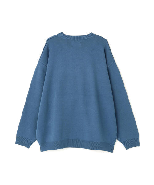 DANKE SCHON(ダンケシェーン)の「【WEB&DEPOT限定】DankeSchon/ダンケシェーン/W Jacquard DOG KNIT(ニット/セーター・メンズ・ホワイト系2/チャコールグレー/ブルー・XL/M/L)」の5枚目の写真