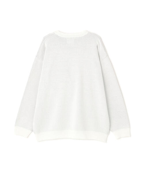 DANKE SCHON(ダンケシェーン)の「【WEB&DEPOT限定】DankeSchon/ダンケシェーン/W Jacquard DOG KNIT(ニット/セーター・メンズ・ホワイト系2/チャコールグレー/ブルー・XL/M/L)」の4枚目の写真