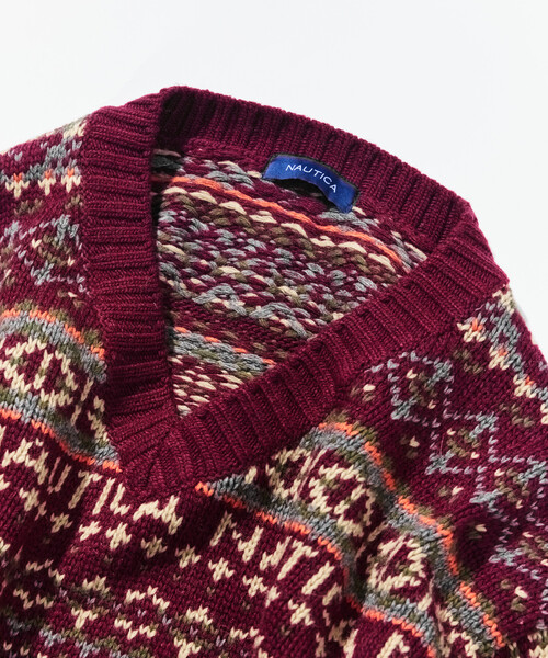 セール】NAUTICA/ノーティカ ヴィンテージライク フェアアイルニット
