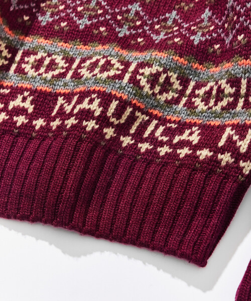 セール】NAUTICA/ノーティカ ヴィンテージライク フェアアイルニット