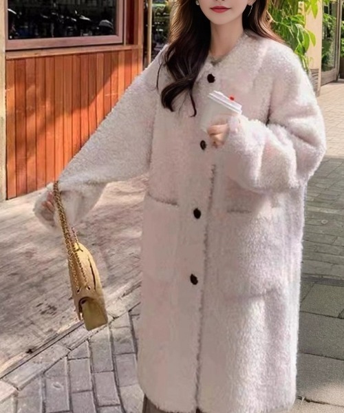 ラムウールボアコート（その他アウター）｜cammie（キャミー）の