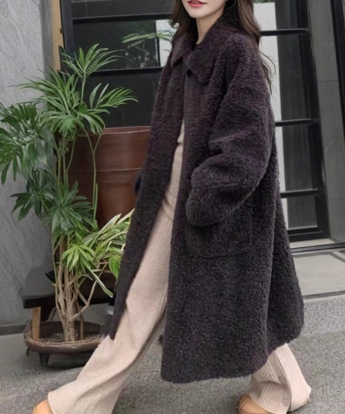 ラムウールボアコート（その他アウター）｜cammie（キャミー）の