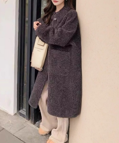 セール】ラムウールボアコート（その他アウター）｜cammie（キャミー