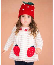 baby cheer（ベイビーチアー）の「イチゴポケットチュニック（チュニック・キッズ）」