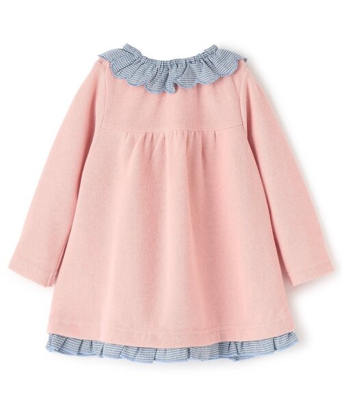 baby cheer（ベイビーチアー）の「イチゴポケットチュニック（チュニック・キッズ・オフホワイト/ホワイト系/ピンク・80ｃｍ/90cm/100cm/110cm/120cm）」の5枚目の写真