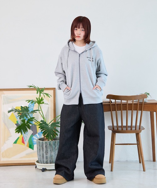 AIRWALK/エアウォーク】プリントロゴフルジップパーカー 長袖 プリント