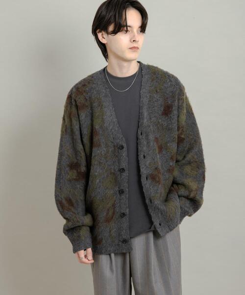 SENSE OF PLACE by URBAN RESEARCH（センスオブプレイスバイアーバンリサーチ）の「ツリーカモニットカーディガン（ニット/セーター・メンズ・ベージュ/ボルドー/チャコールグレー・MEDIUM/LARGE）」の4枚目の写真