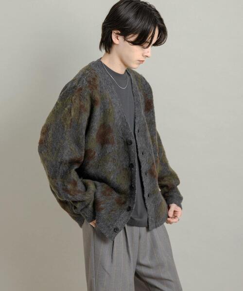 SENSE OF PLACE by URBAN RESEARCH（センスオブプレイスバイアーバンリサーチ）の「ツリーカモニットカーディガン（ニット/セーター・メンズ・ベージュ/ボルドー/チャコールグレー・MEDIUM/LARGE）」の7枚目の写真