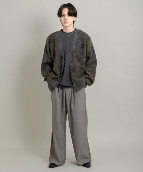 SENSE OF PLACE by URBAN RESEARCH（センスオブプレイスバイアーバンリサーチ）の「ツリーカモニットカーディガン（ニット/セーター・メンズ・ベージュ/ボルドー/チャコールグレー・MEDIUM/LARGE）」の8枚目の写真