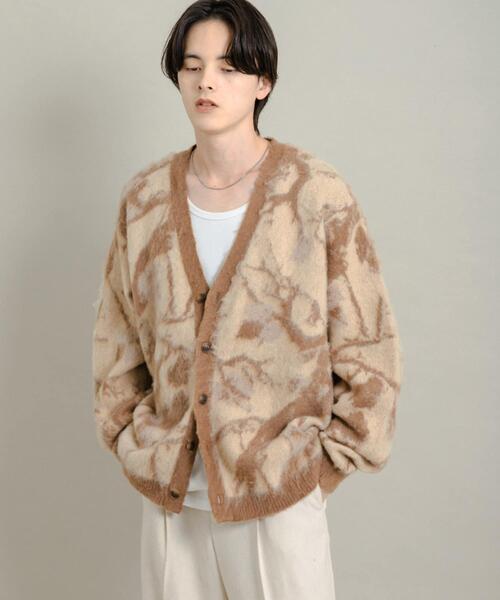 SENSE OF PLACE by URBAN RESEARCH（センスオブプレイスバイアーバンリサーチ）の「ツリーカモニットカーディガン（ニット/セーター・メンズ・ベージュ/ボルドー/チャコールグレー・MEDIUM/LARGE）」の21枚目の写真