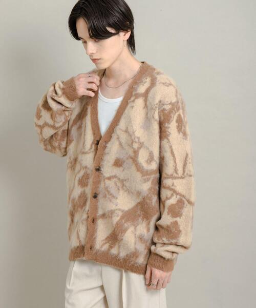 SENSE OF PLACE by URBAN RESEARCH（センスオブプレイスバイアーバンリサーチ）の「ツリーカモニットカーディガン（ニット/セーター・メンズ・ベージュ/ボルドー/チャコールグレー・MEDIUM/LARGE）」の22枚目の写真