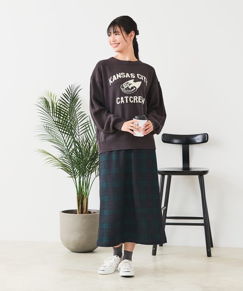 fort point(フォーポイント)の「【C-FORT POINT/フォートポイント】レトロキャラ ジャガードニット(ニット/セーター・レディース・ブラウン/アイボリー/チャコールグレー・FREE)」の19枚目の写真