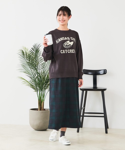 fort point(フォーポイント)の「【C-FORT POINT/フォートポイント】レトロキャラ ジャガードニット(ニット/セーター・レディース・ブラウン/アイボリー/チャコールグレー・FREE)」の22枚目の写真