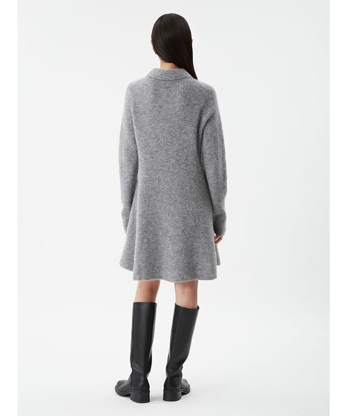 襟付きペプラムニットミニワンピース（ニット/セーター）｜Mila Owen