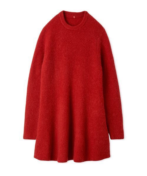 襟付きペプラムニットミニワンピース（ニット/セーター）｜Mila Owen